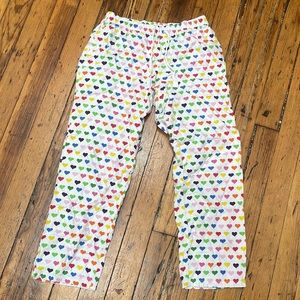 Super adorable Gap pajama bottoms with colorful hearts - women size M